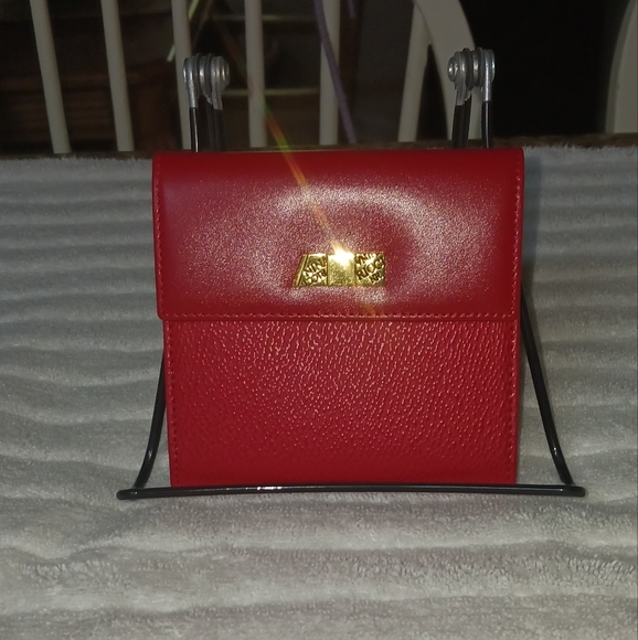 Nina Ricci Red Wallet with snap closure - Picture 2 of 15